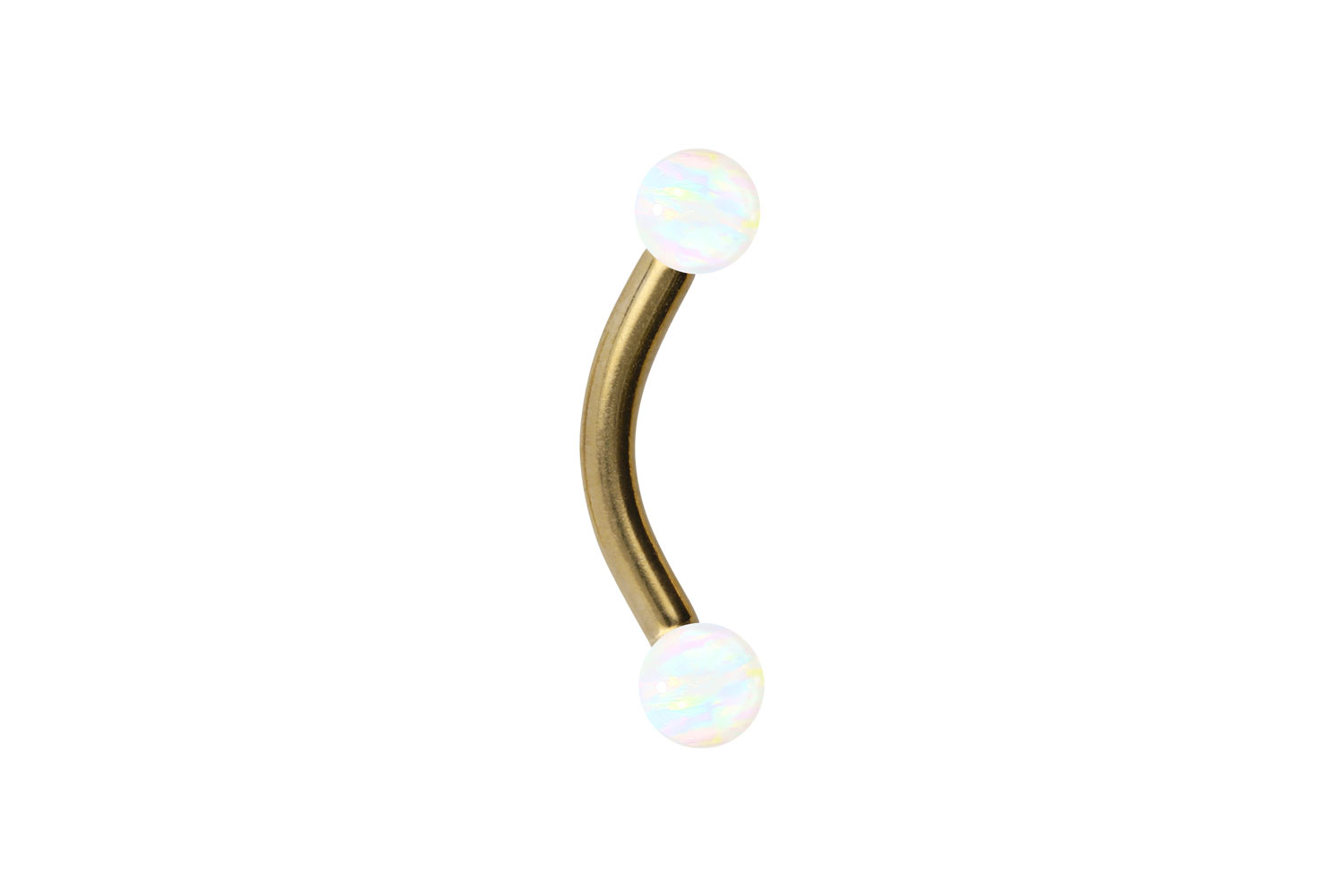 Titan Piercing Banane SYNTHETISCHE OPALE